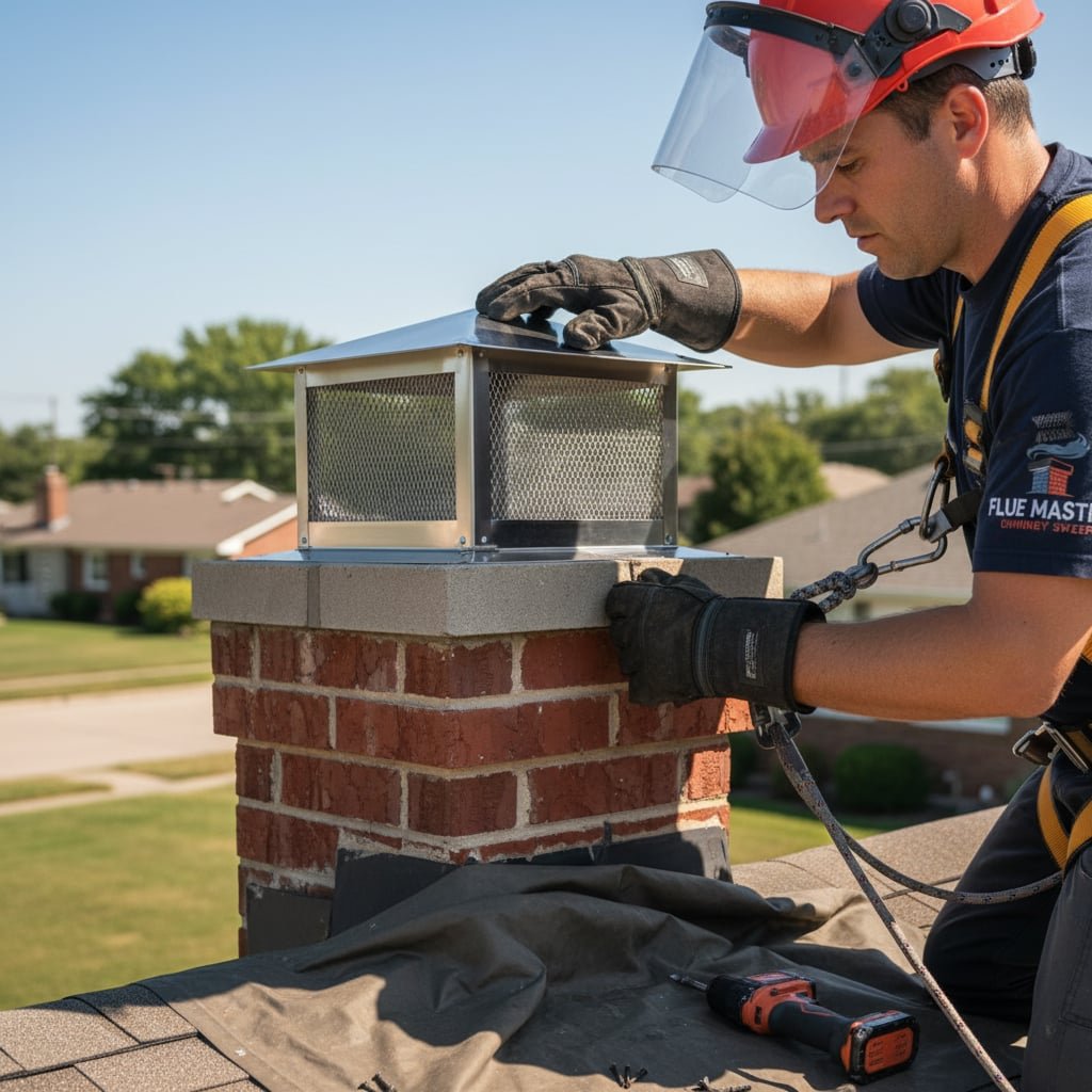 Houston Chimney Cap Installation